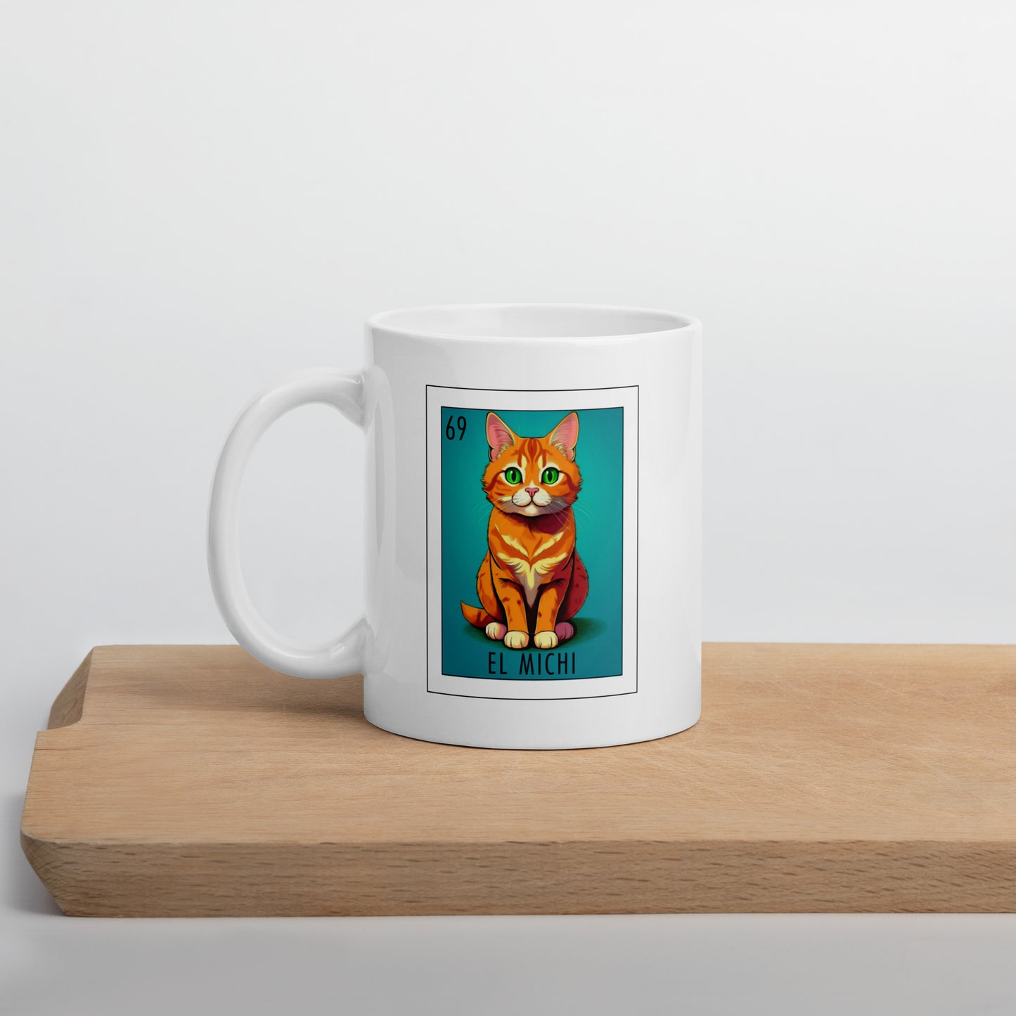 "El Michi" white glossy mug