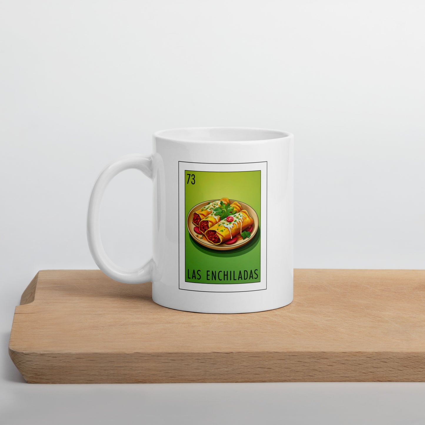 "Las Enchiladas" white glossy mug
