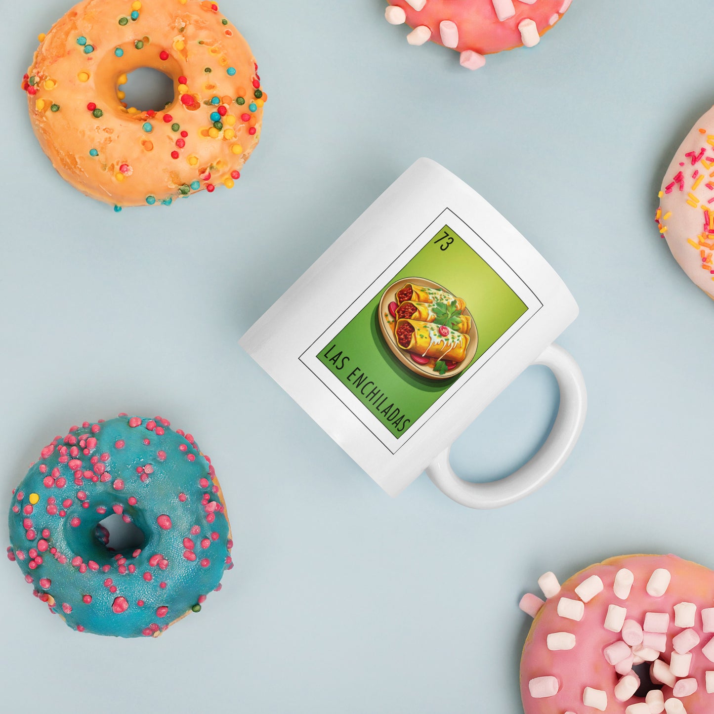 "Las Enchiladas" white glossy mug