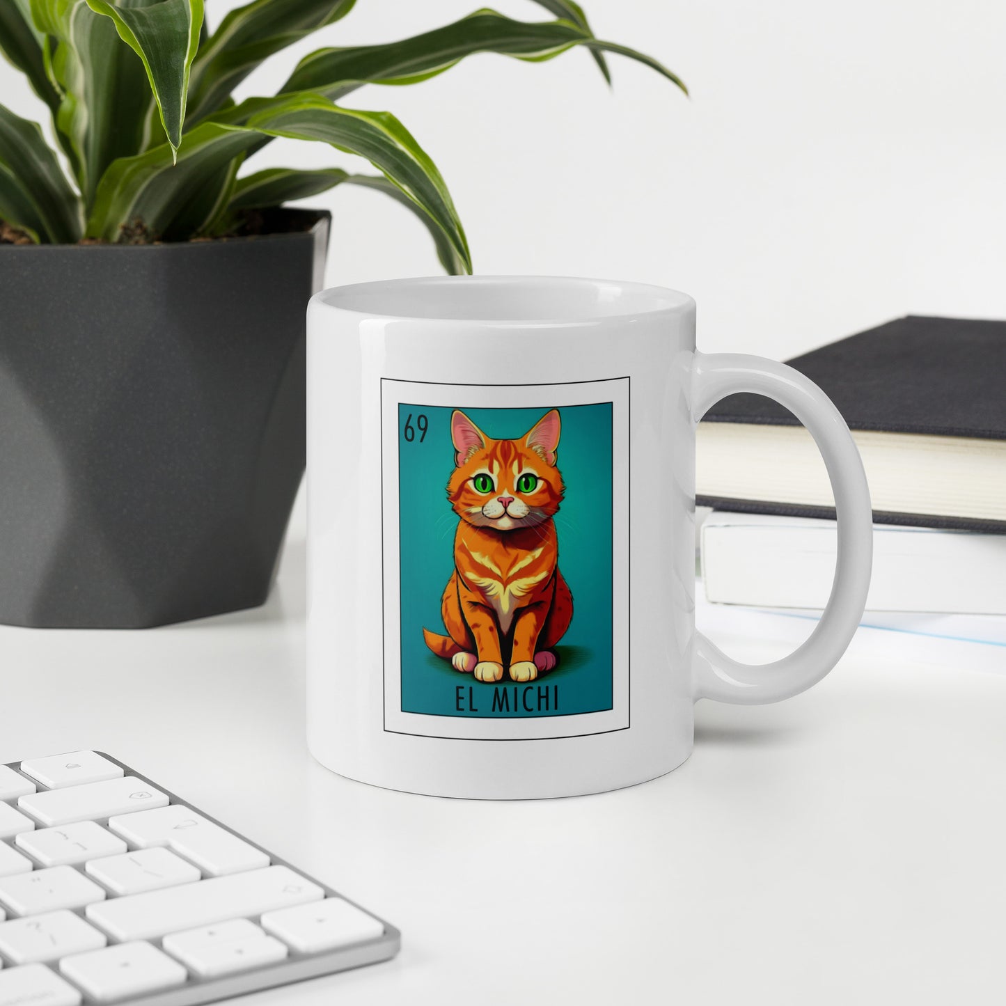 "El Michi" white glossy mug