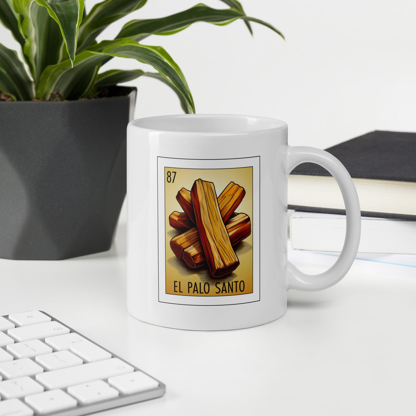 "El Palo Santo" white glossy mug