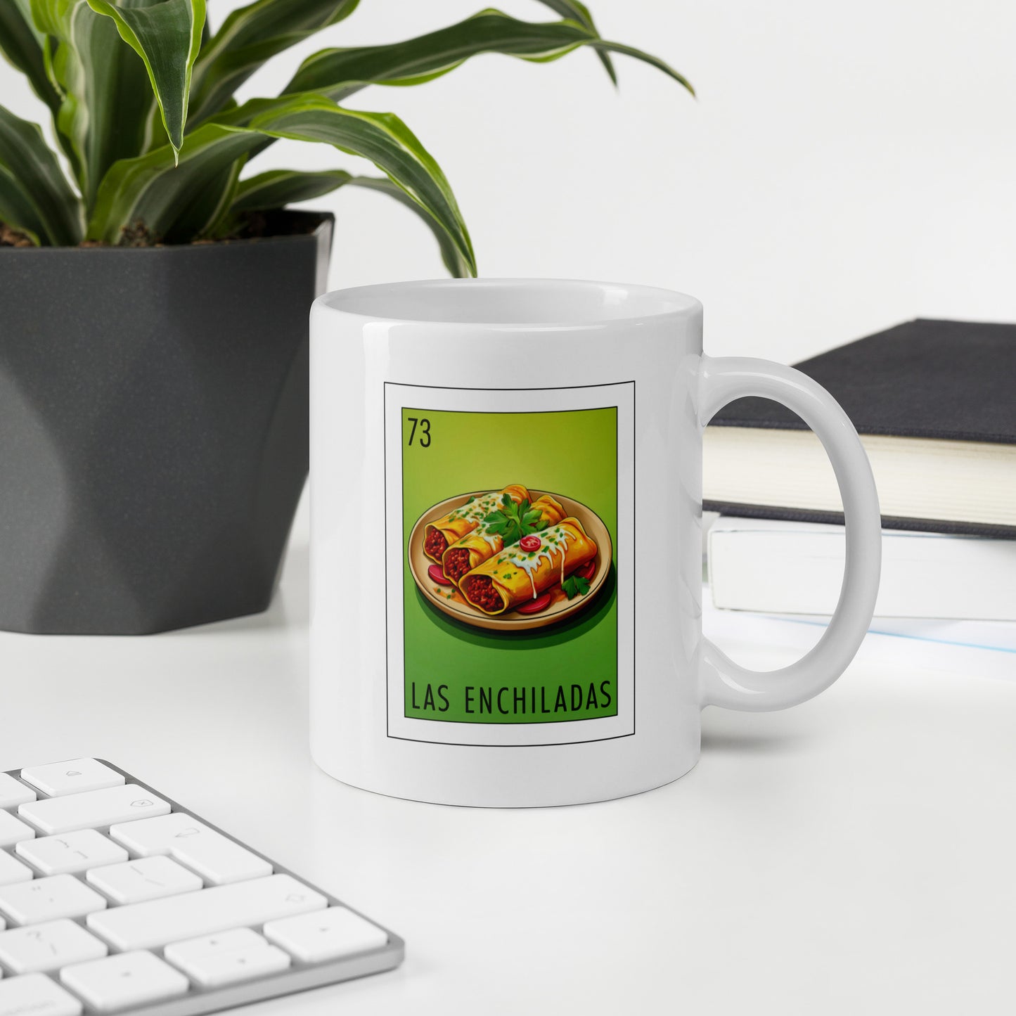 "Las Enchiladas" white glossy mug