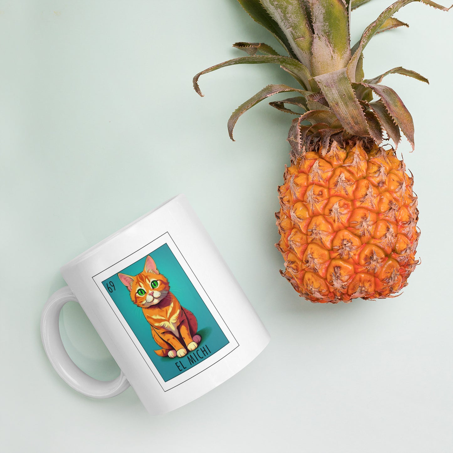 "El Michi" white glossy mug