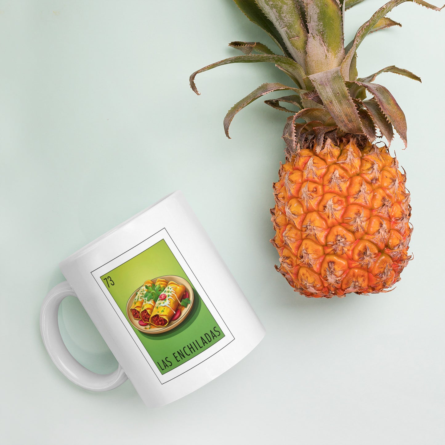 "Las Enchiladas" white glossy mug