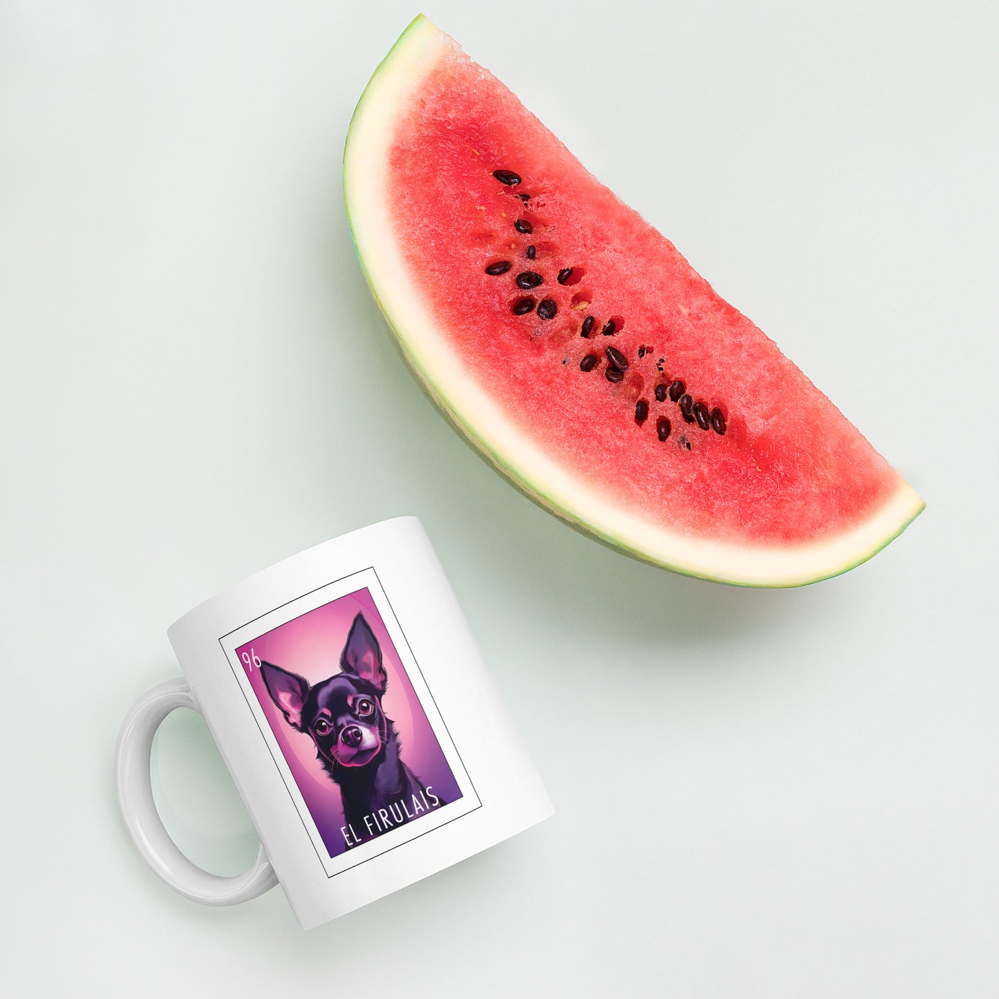"El Firulais" white glossy mug