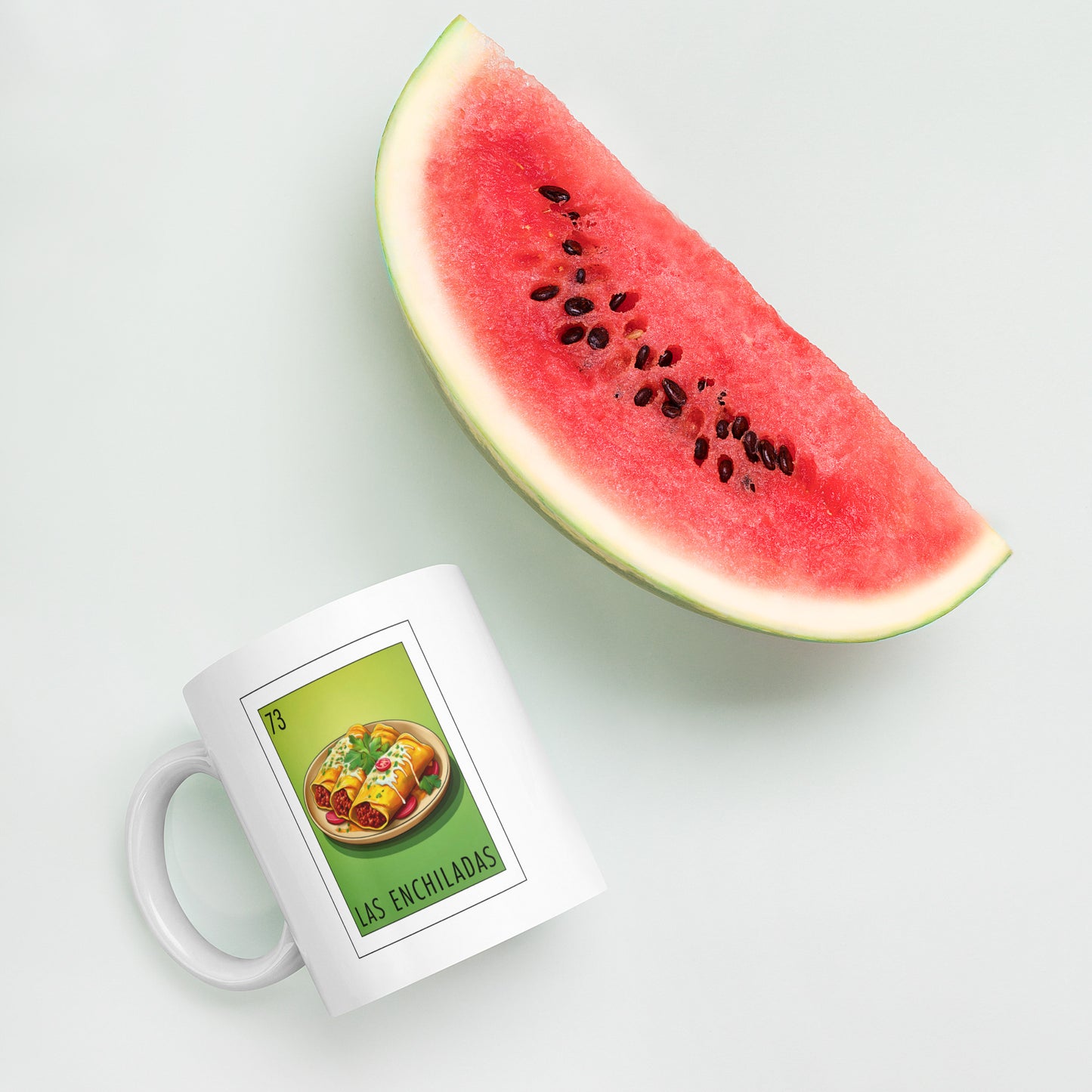 "Las Enchiladas" white glossy mug
