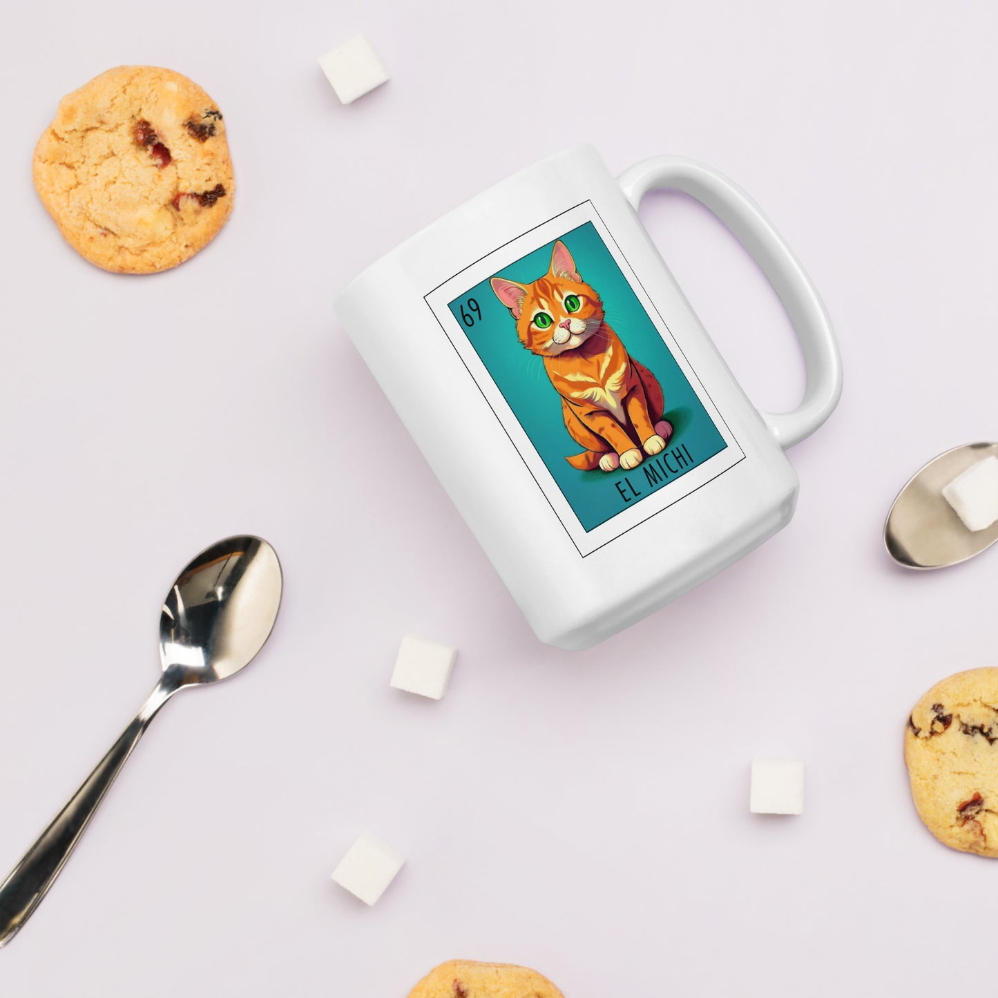 "El Michi" white glossy mug