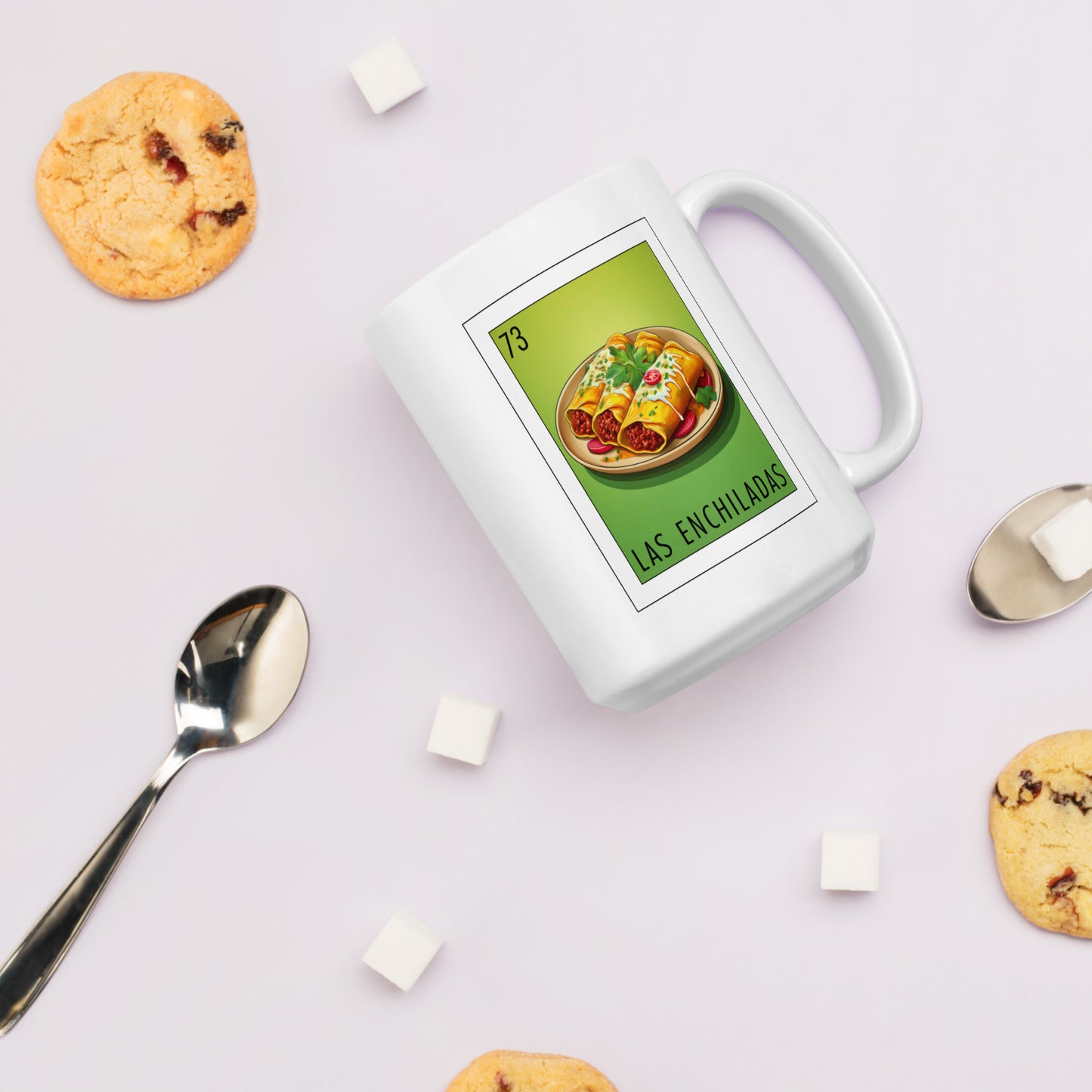"Las Enchiladas" white glossy mug