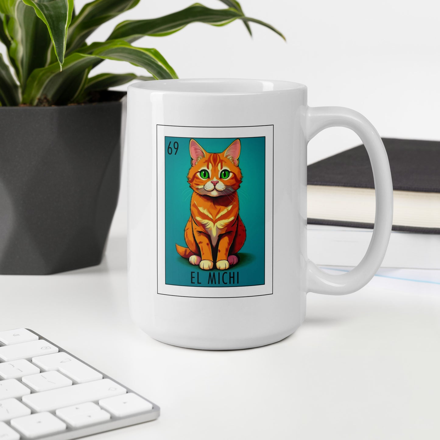 "El Michi" white glossy mug