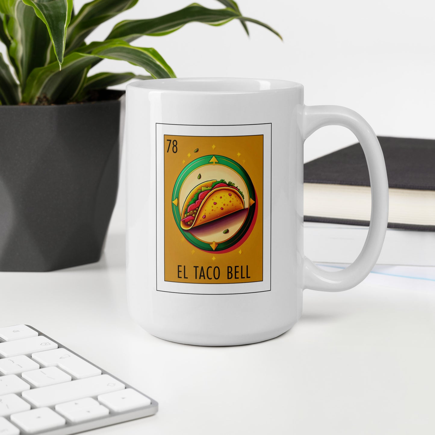 "El Taco Bell" white glossy mug