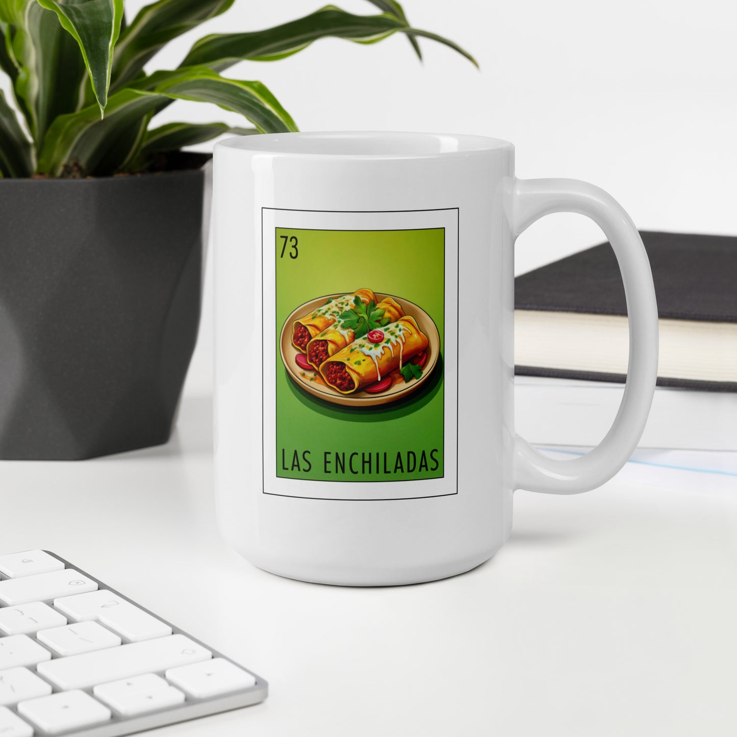 "Las Enchiladas" white glossy mug