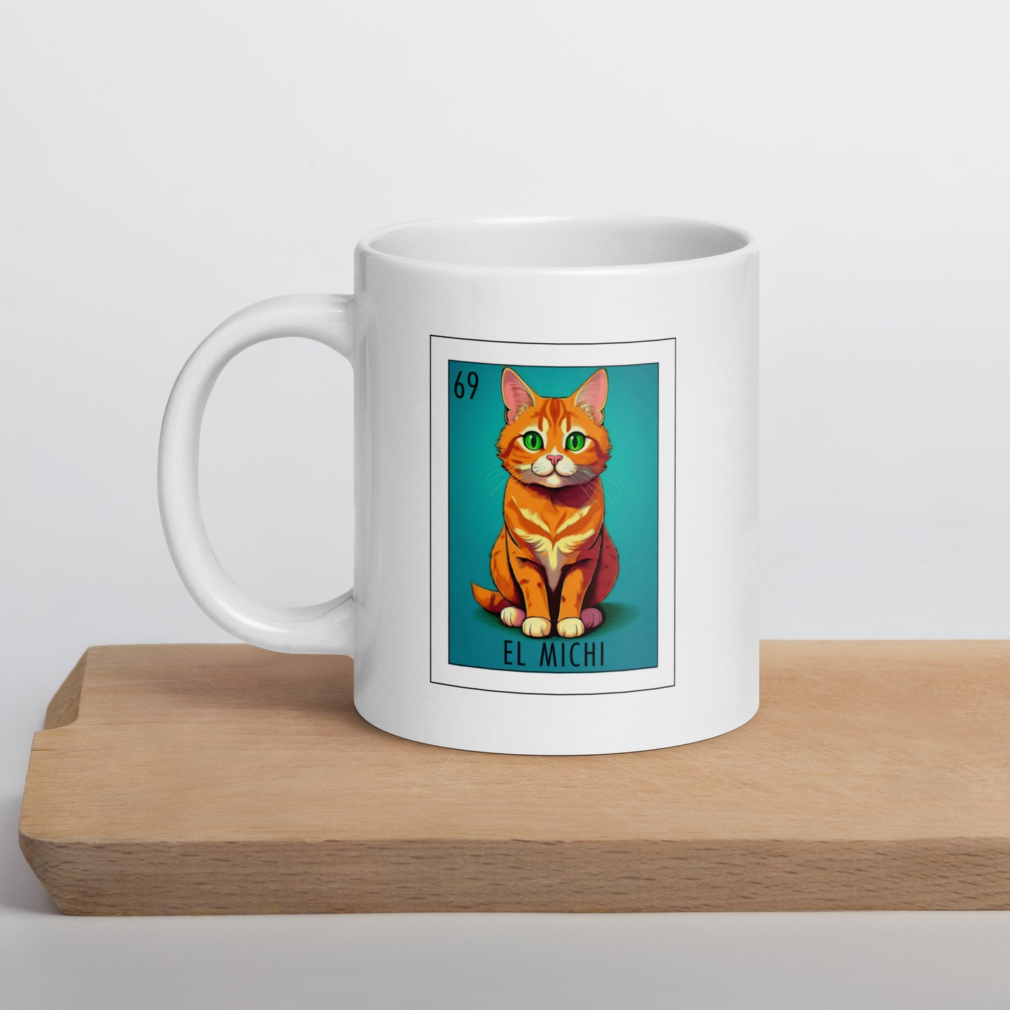 "El Michi" white glossy mug