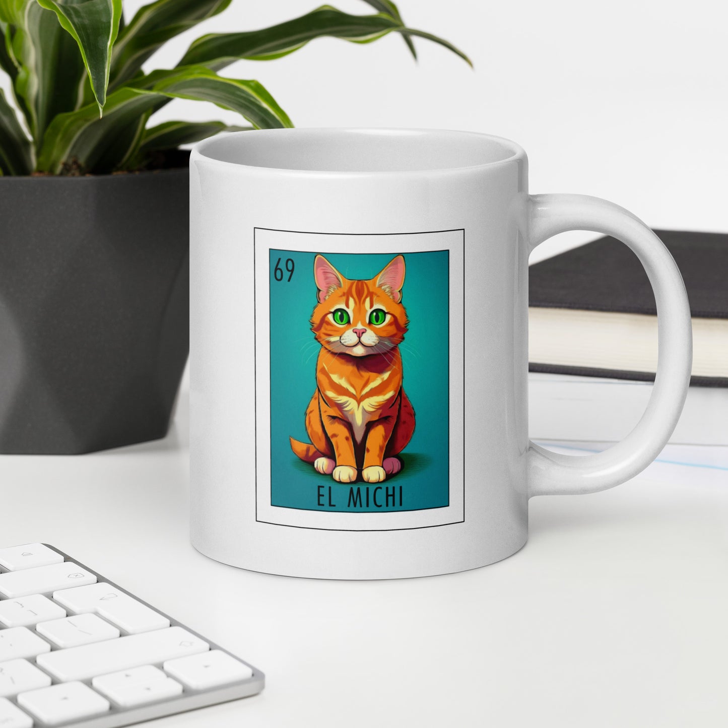 "El Michi" white glossy mug
