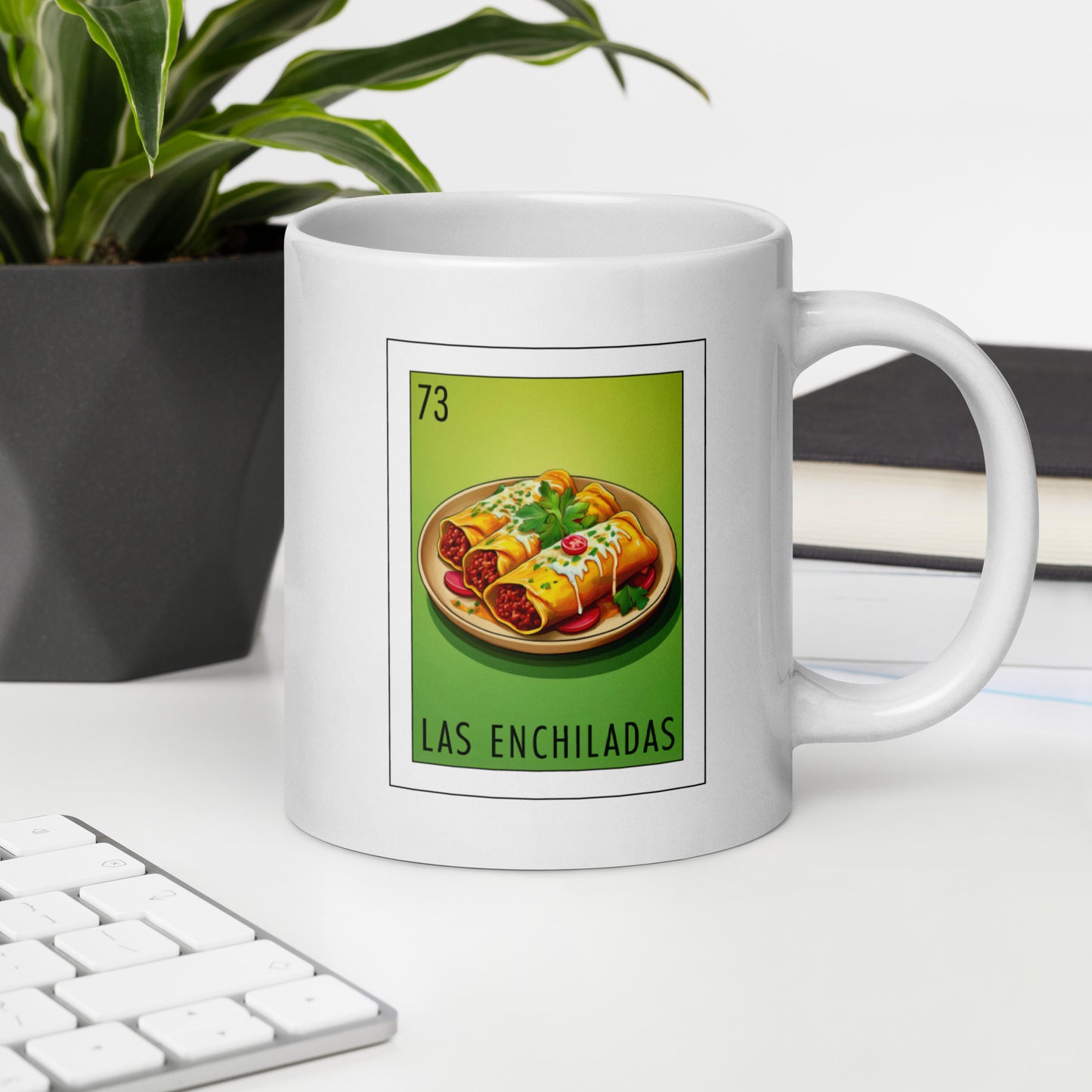 "Las Enchiladas" white glossy mug